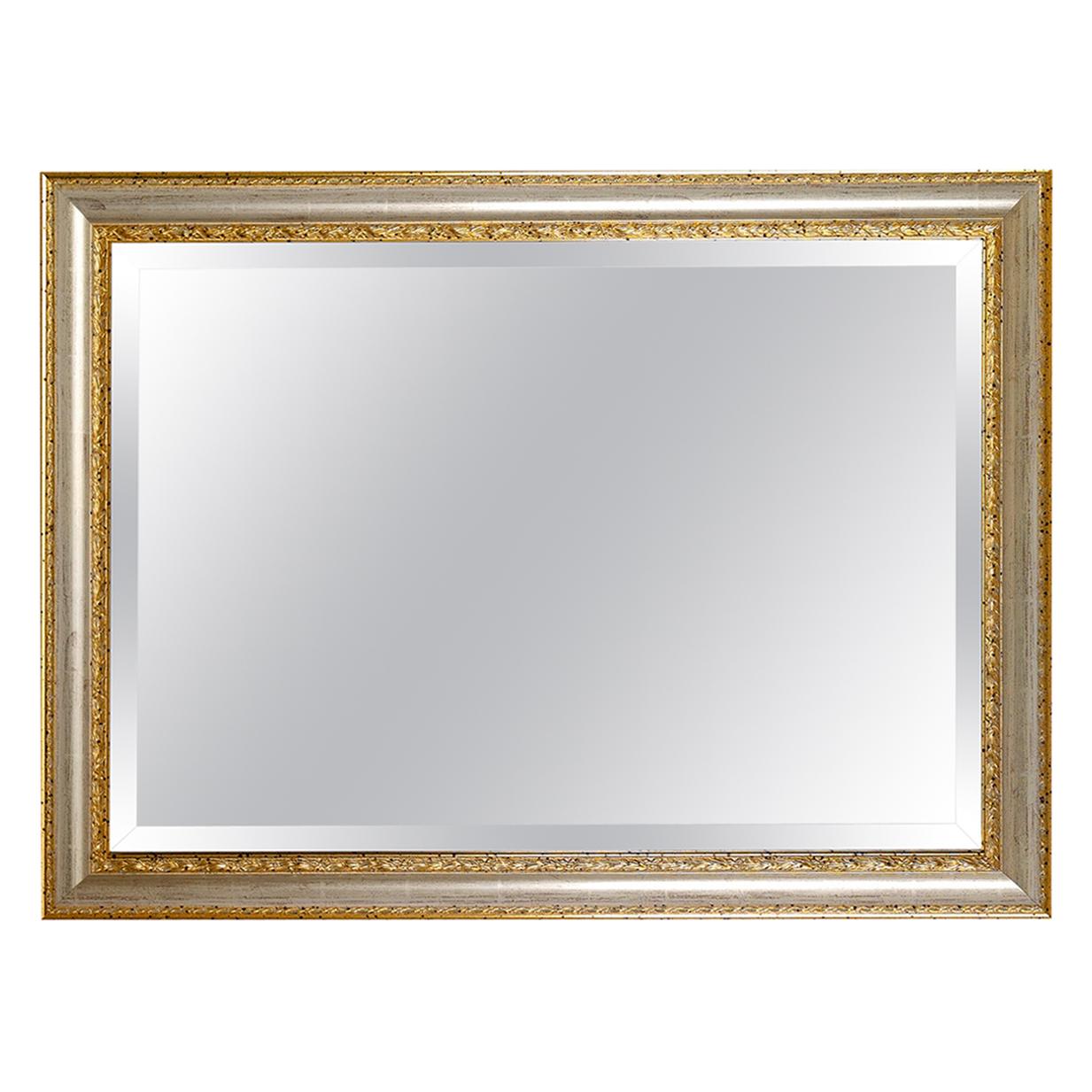 Rectangular Mirror with Gold Frame