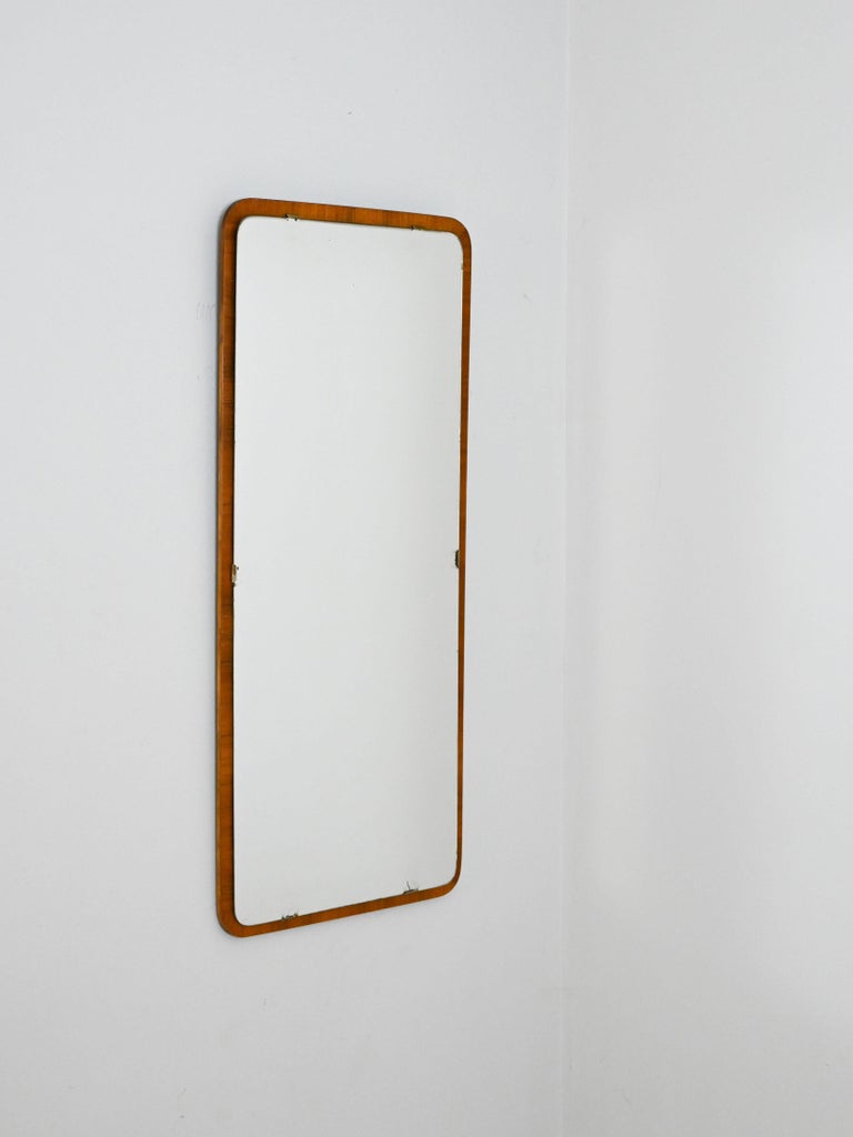 Vintage Rounded Rectangular Mirror Rectangular Mirror with Rounded Corners For Sale at 1stDibs