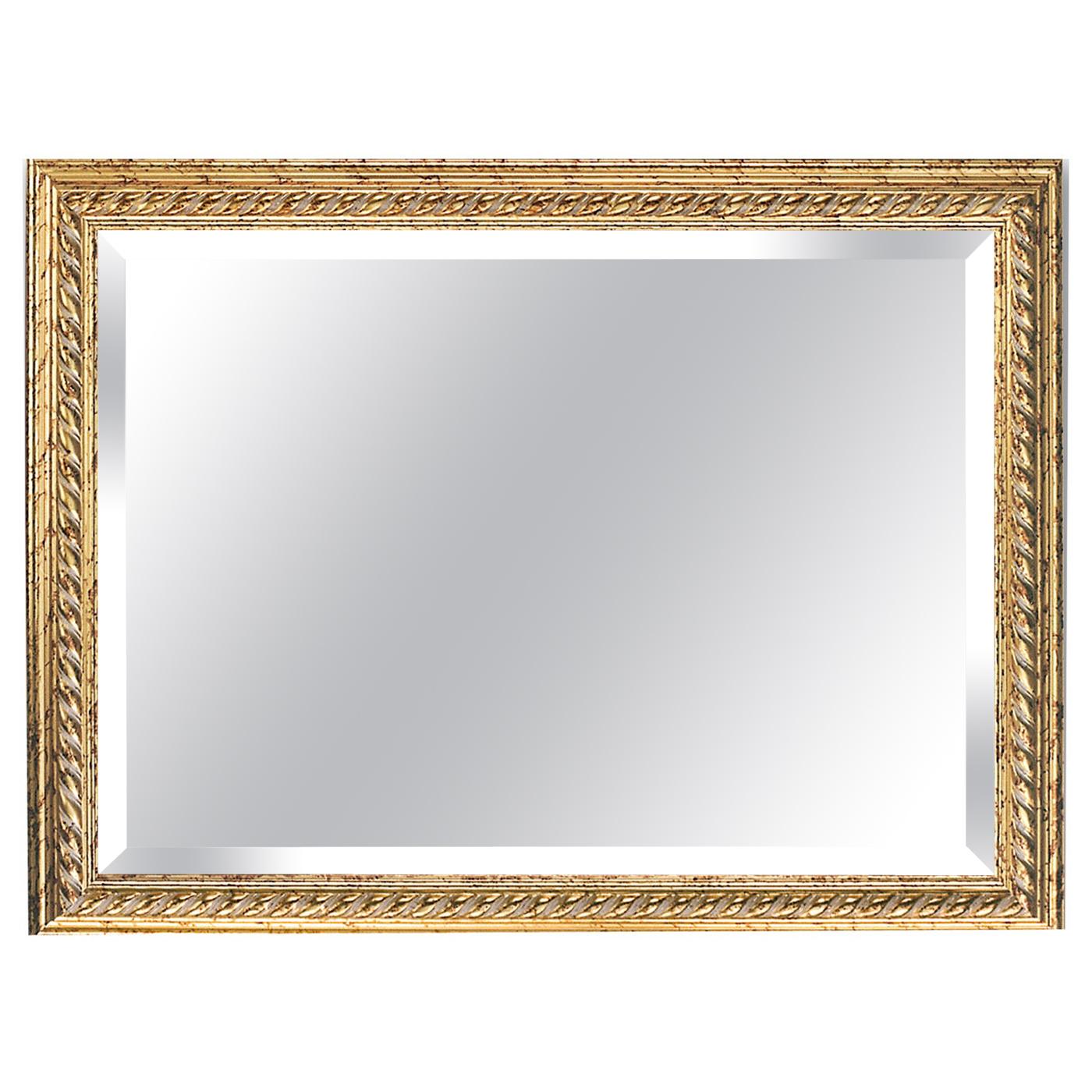 Miroir rectangulaire avec cadre en bois