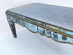Rectangular Mirrored Coffee Table Circa 1940s