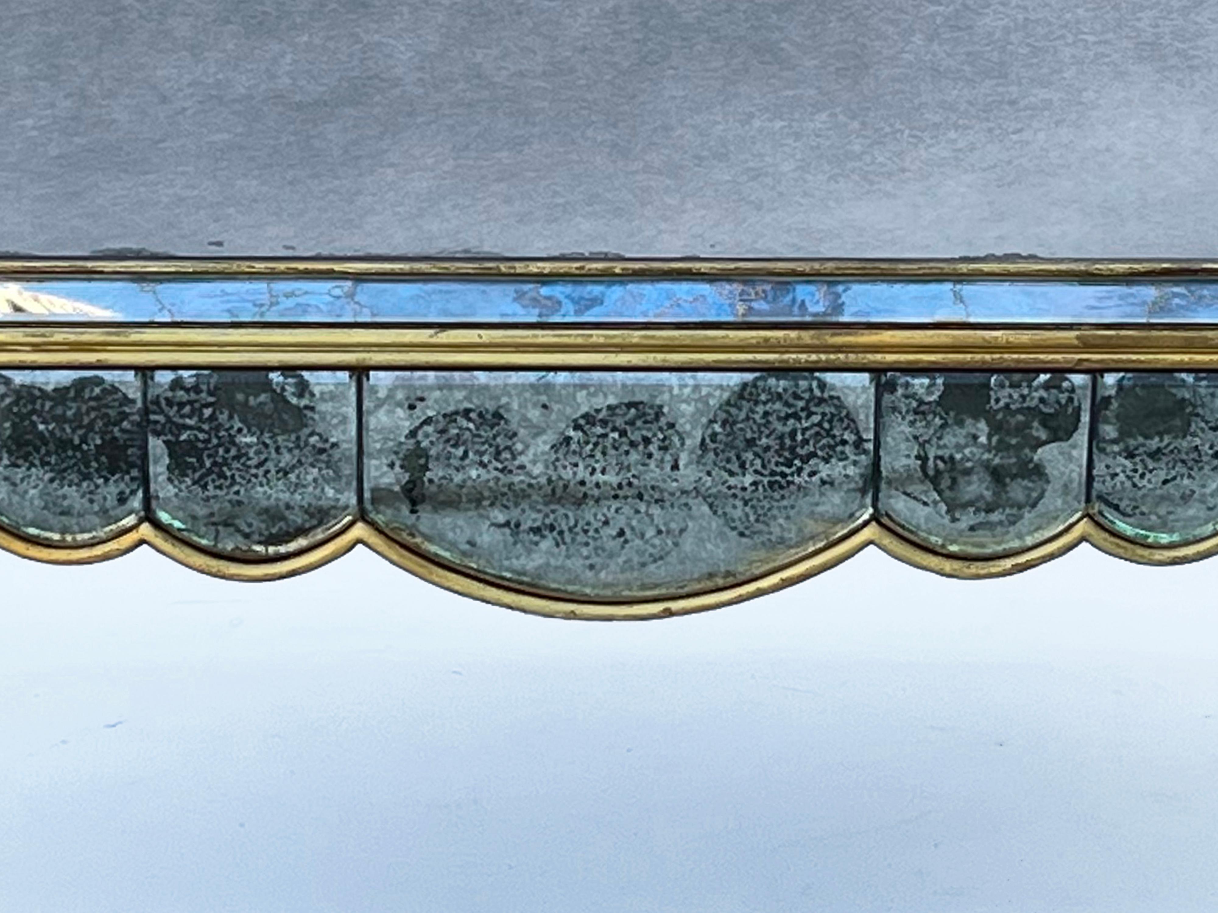 Rectangular Mirrored Coffee Table Circa 1940s (amerikanisch) im Angebot