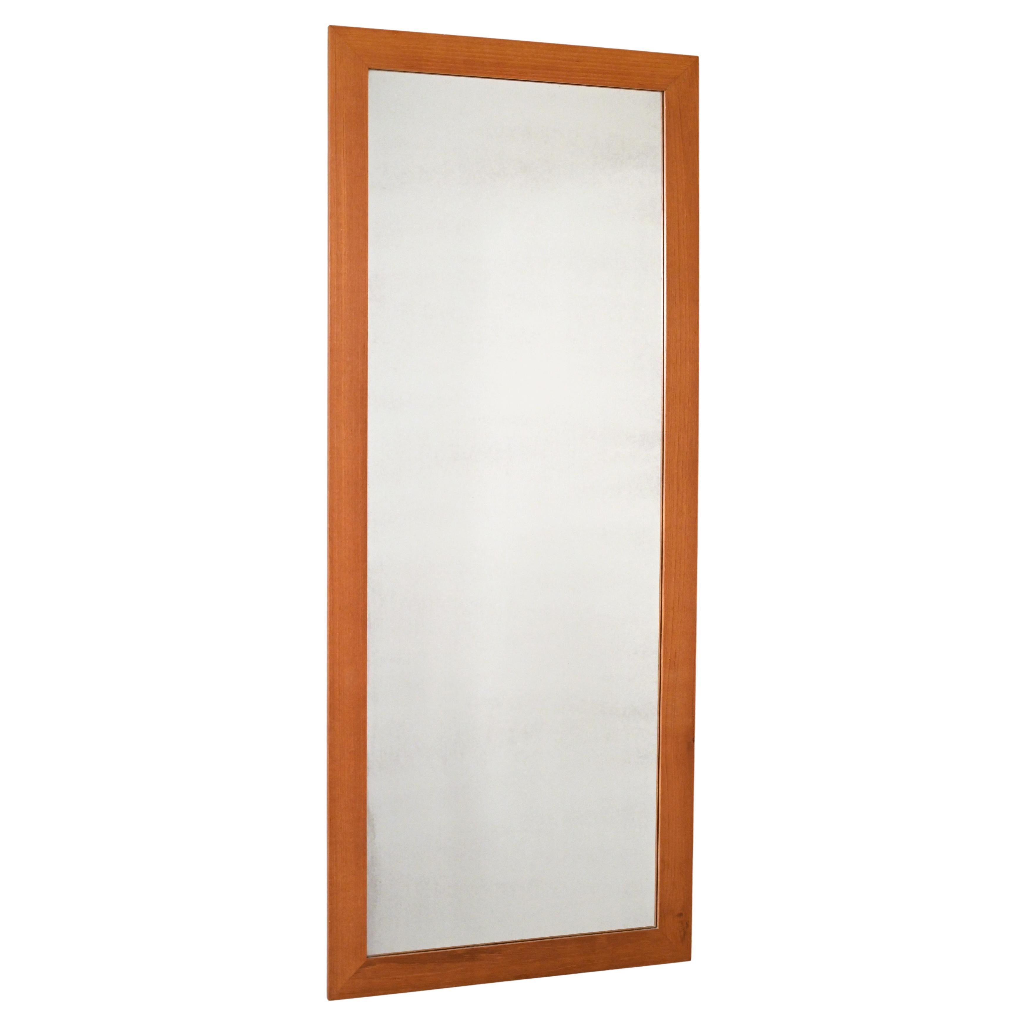 Distressed Painted Antique Rectangular Mirror circa 1920 For Sale at