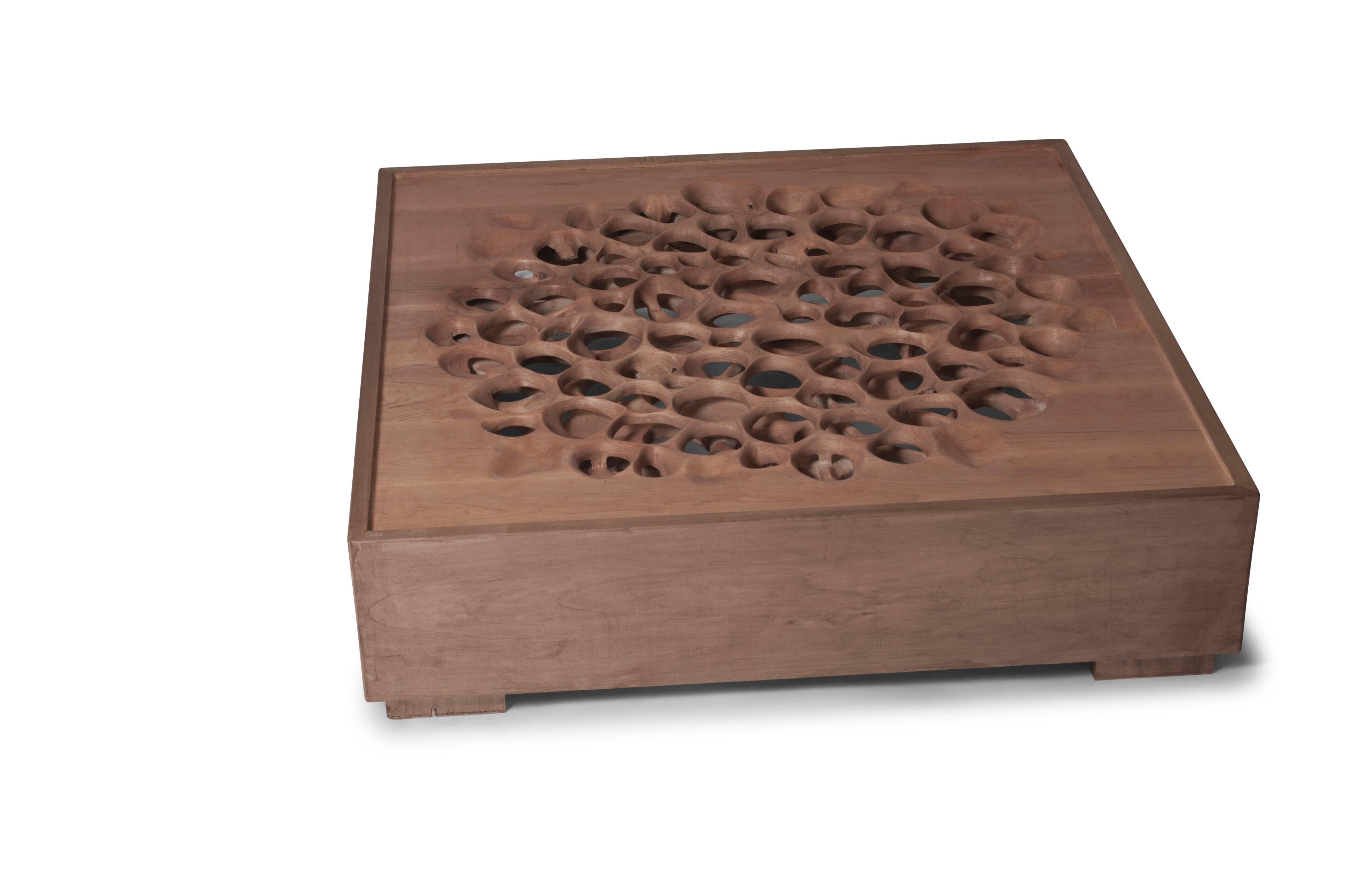 solid wood rectangular coffee table