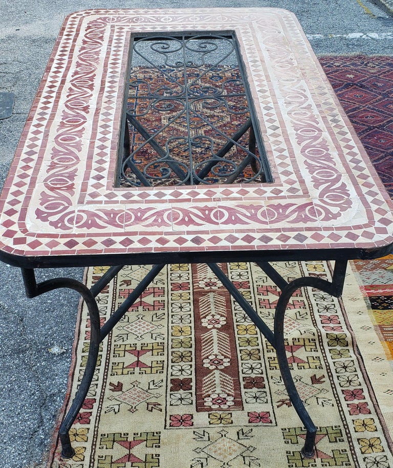Rectangular Moroccan Mosaic Dinning / Coffee Table For Sale at 1stDibs