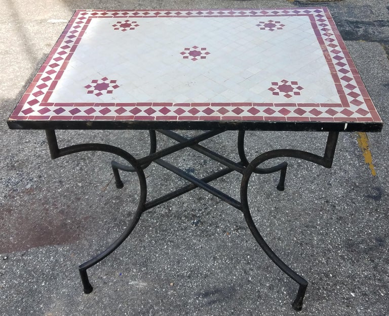 Rectangular Moroccan Mosaic Side TableChoice of High or Low Base For