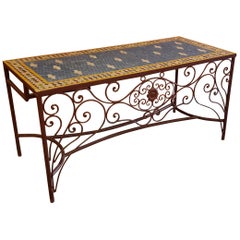 Rectangular Moroccan Mosaic Work Desk