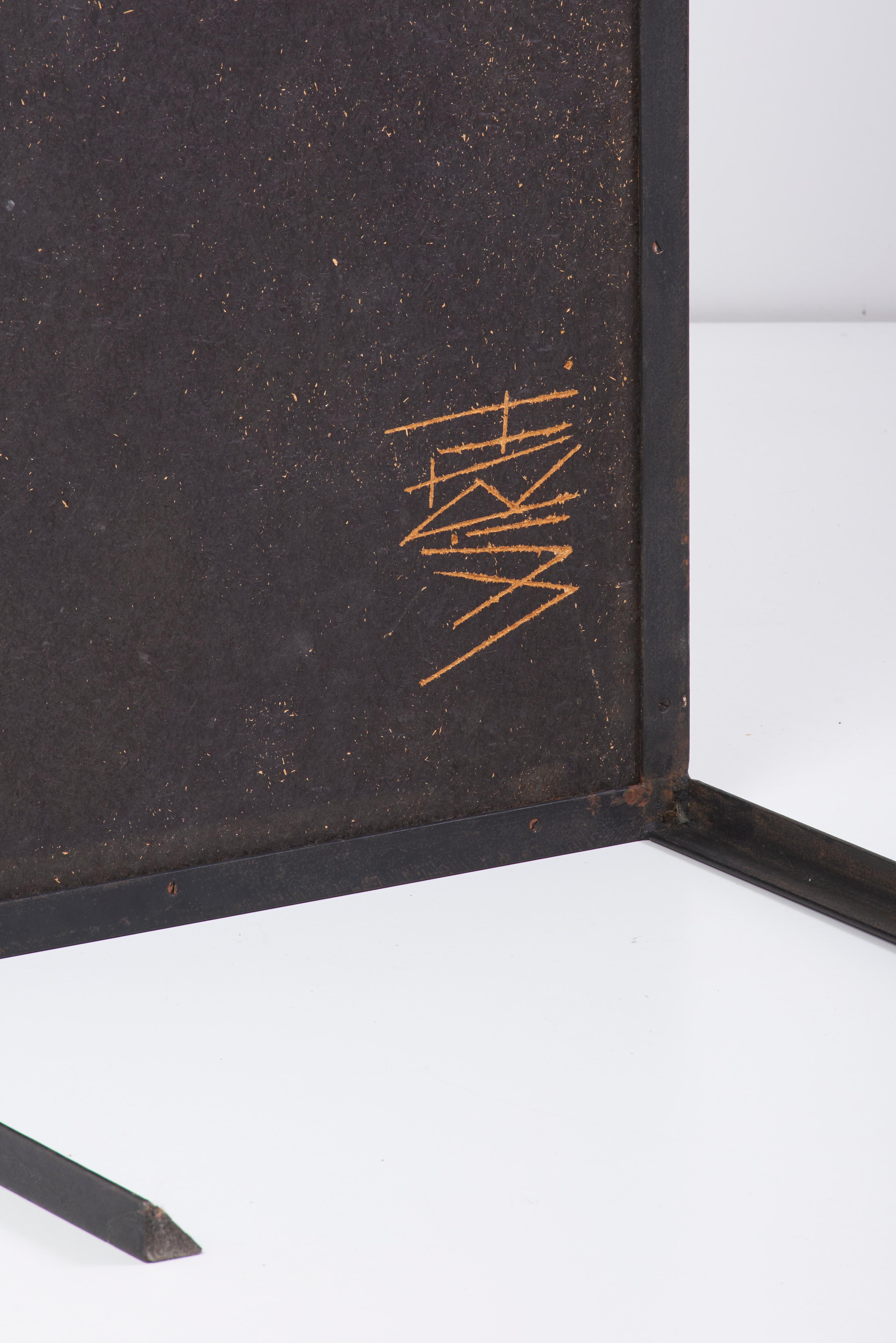 Rectangular Mosaic Coffee Table, Signed by WIRTH In Excellent Condition In Berlin, DE