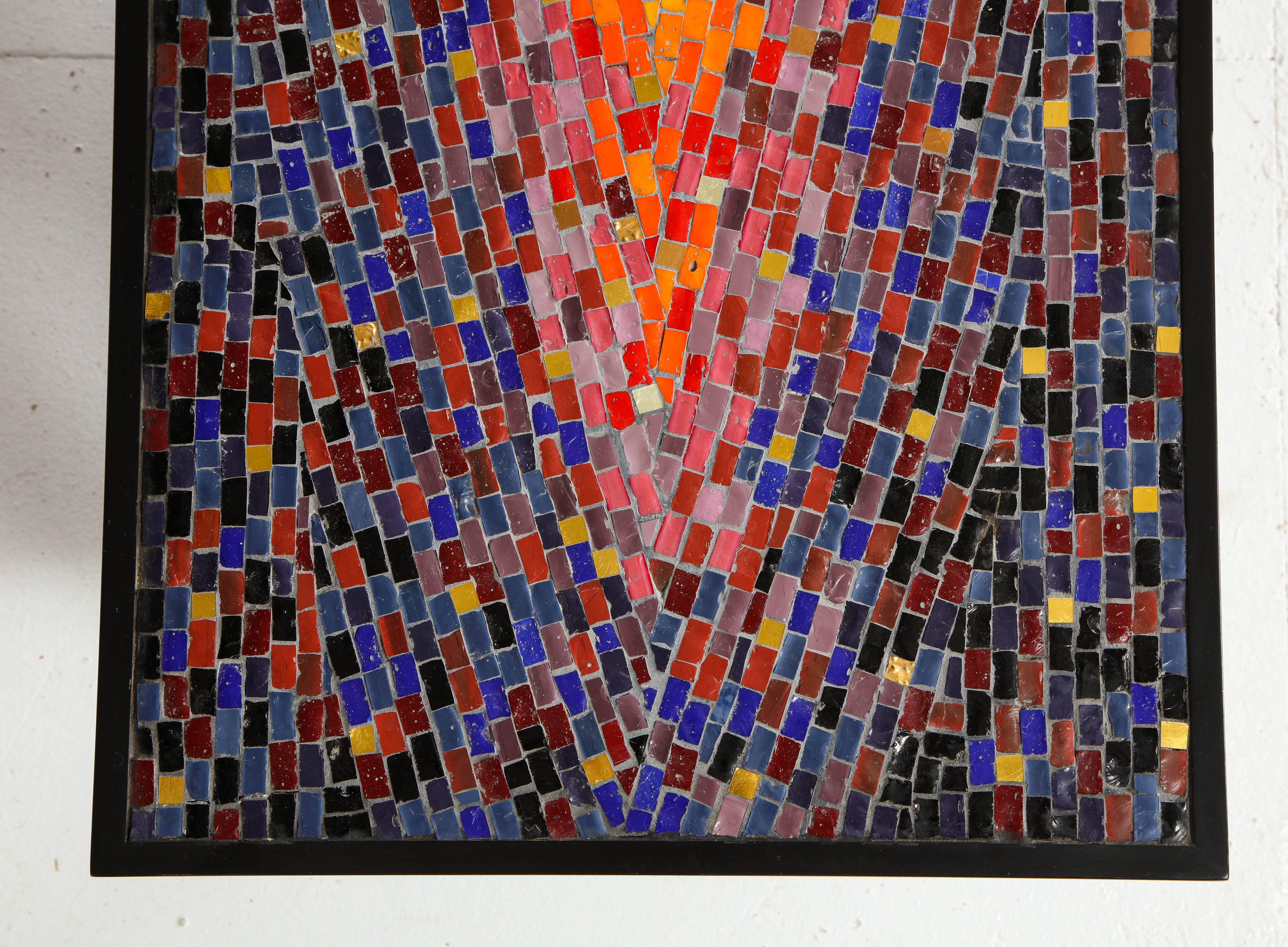 rectangle mosaic table