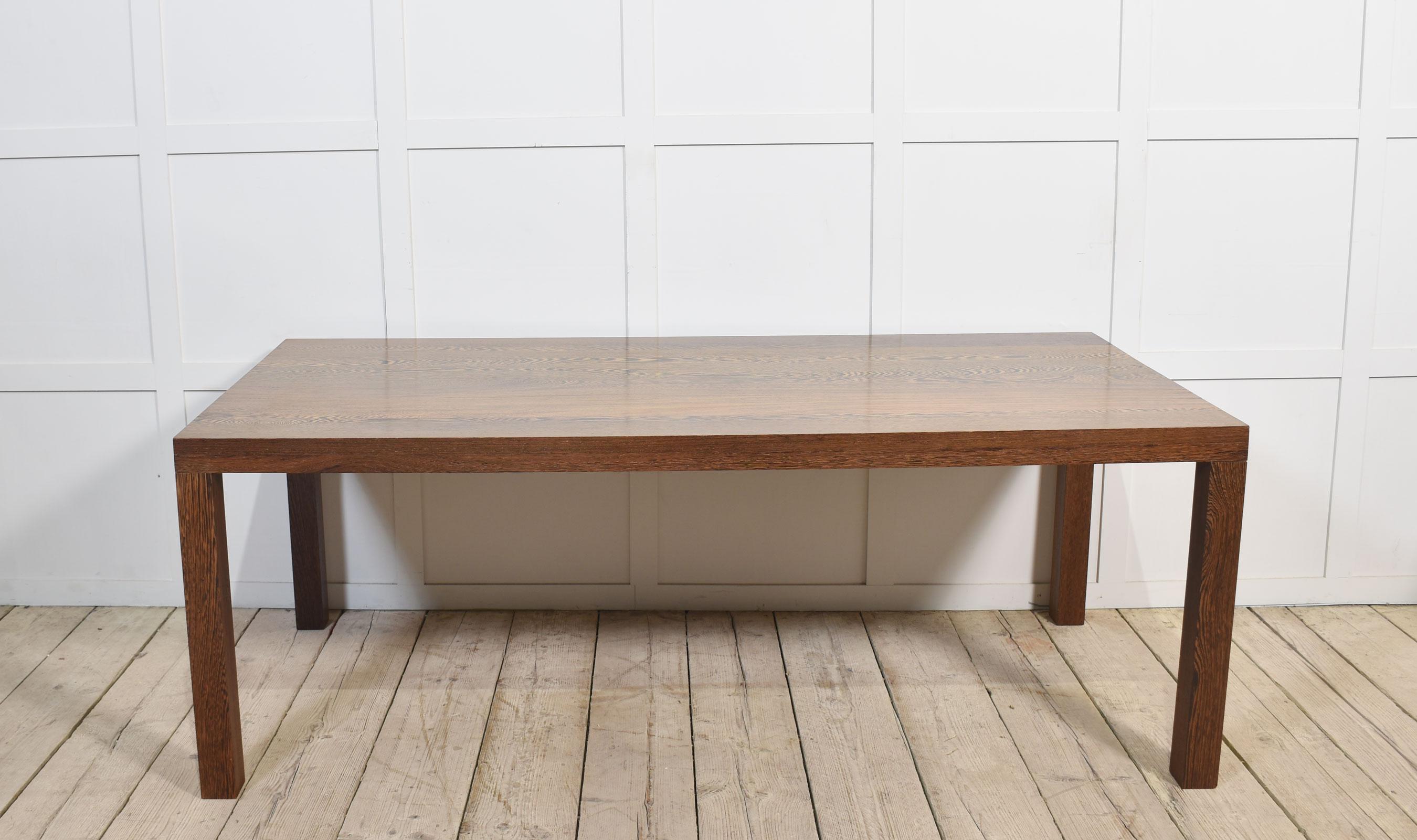 Mesa de comedor rectangular de roble en Bueno estado para la venta en Cheshire, GB