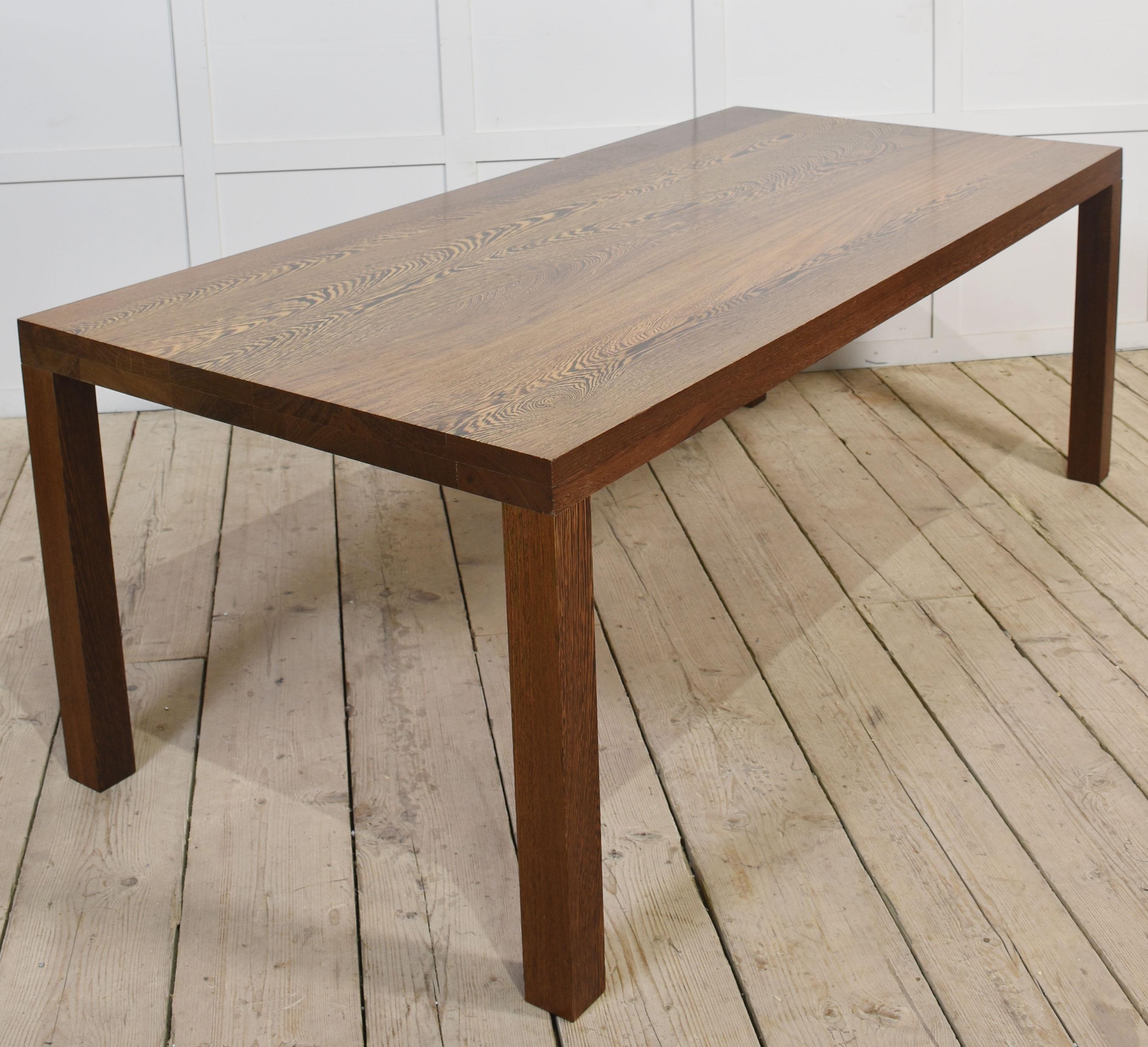 Mesa de comedor rectangular de roble en venta 3