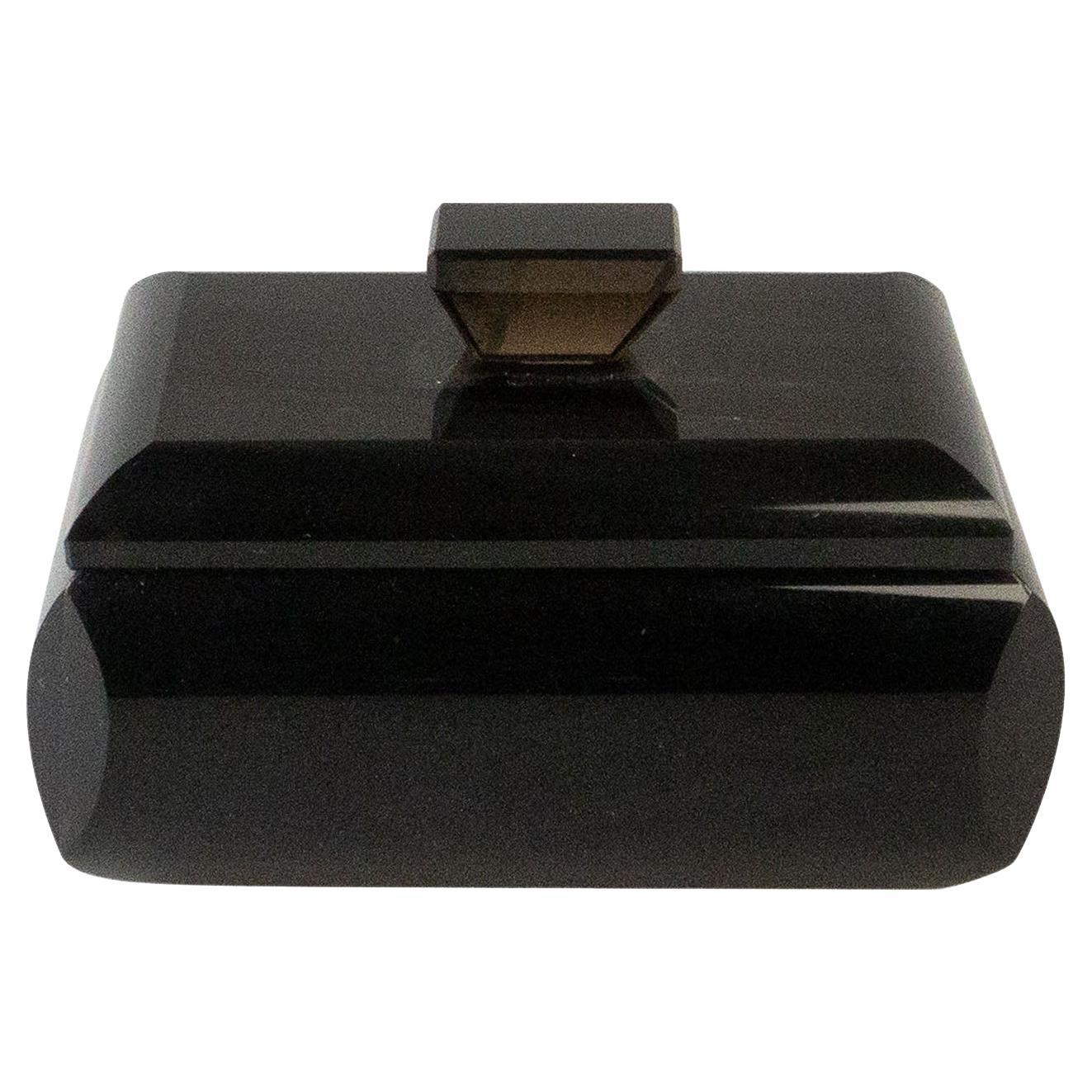 Rectangular Obsidian Box For Sale