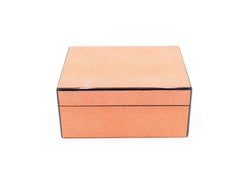 Rectangular Orange Shagreen Box