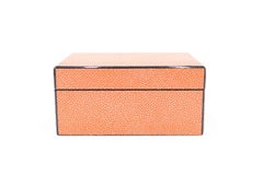 Rectangular Orange Shagreen Box