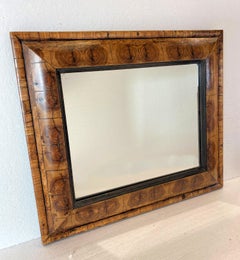 Rectangular Oyster Veneer Cushioned Mirror