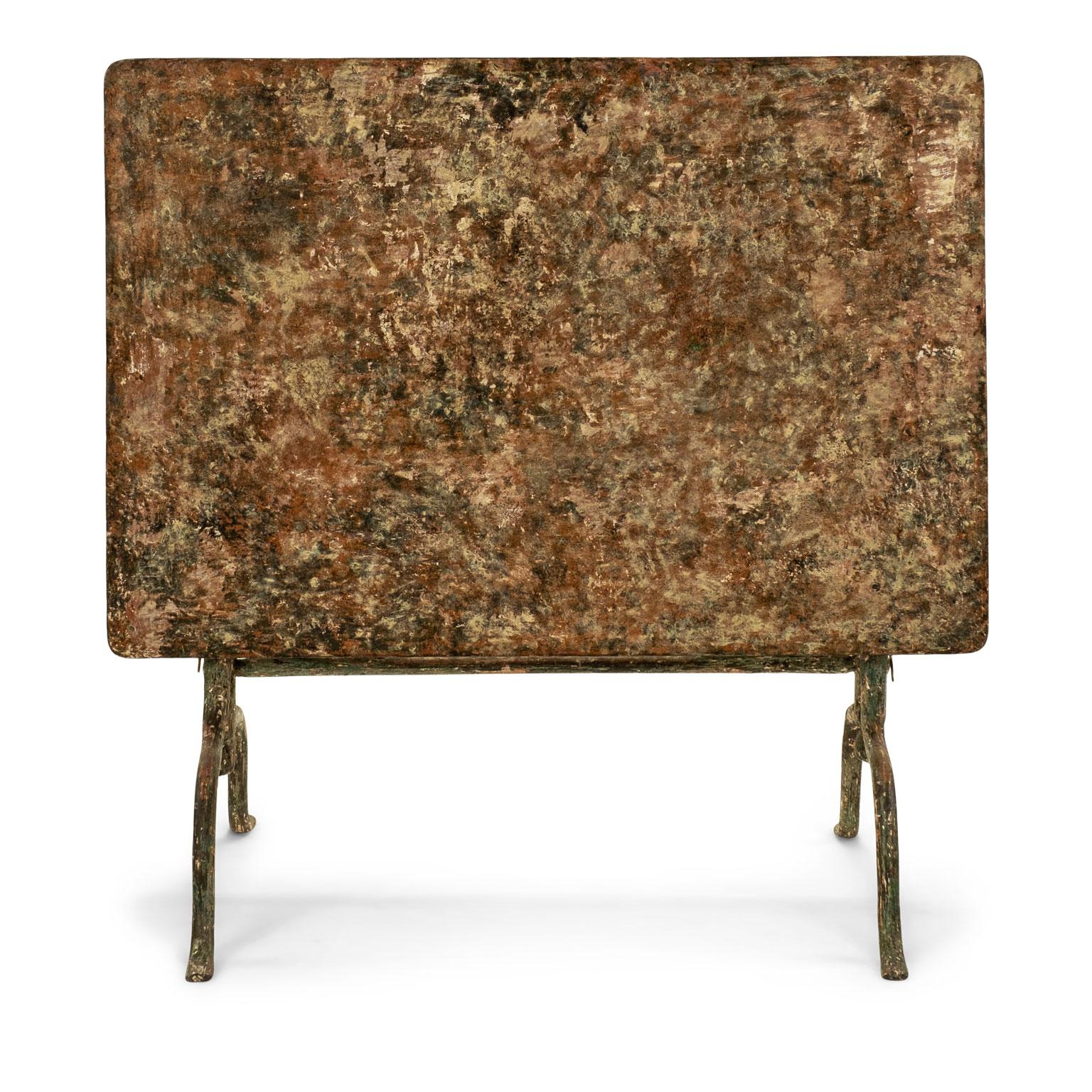 Rectangular Painted Iron TiltTable For Sale at 1stDibs granite tilt