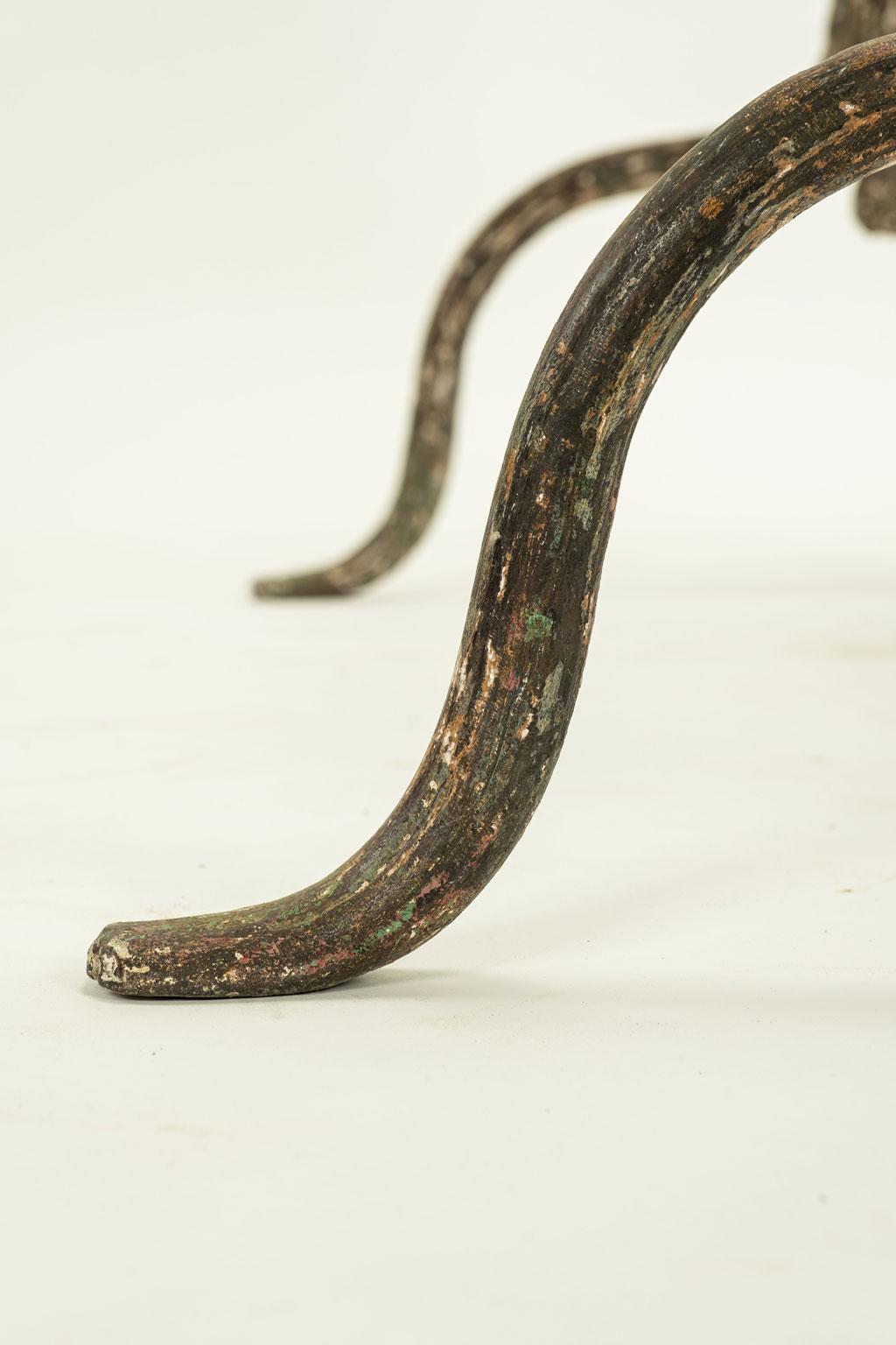 Kipptisch aus lackiertem Eisen, rechteckig im Zustand „Relativ gut“ im Angebot in Houston, TX