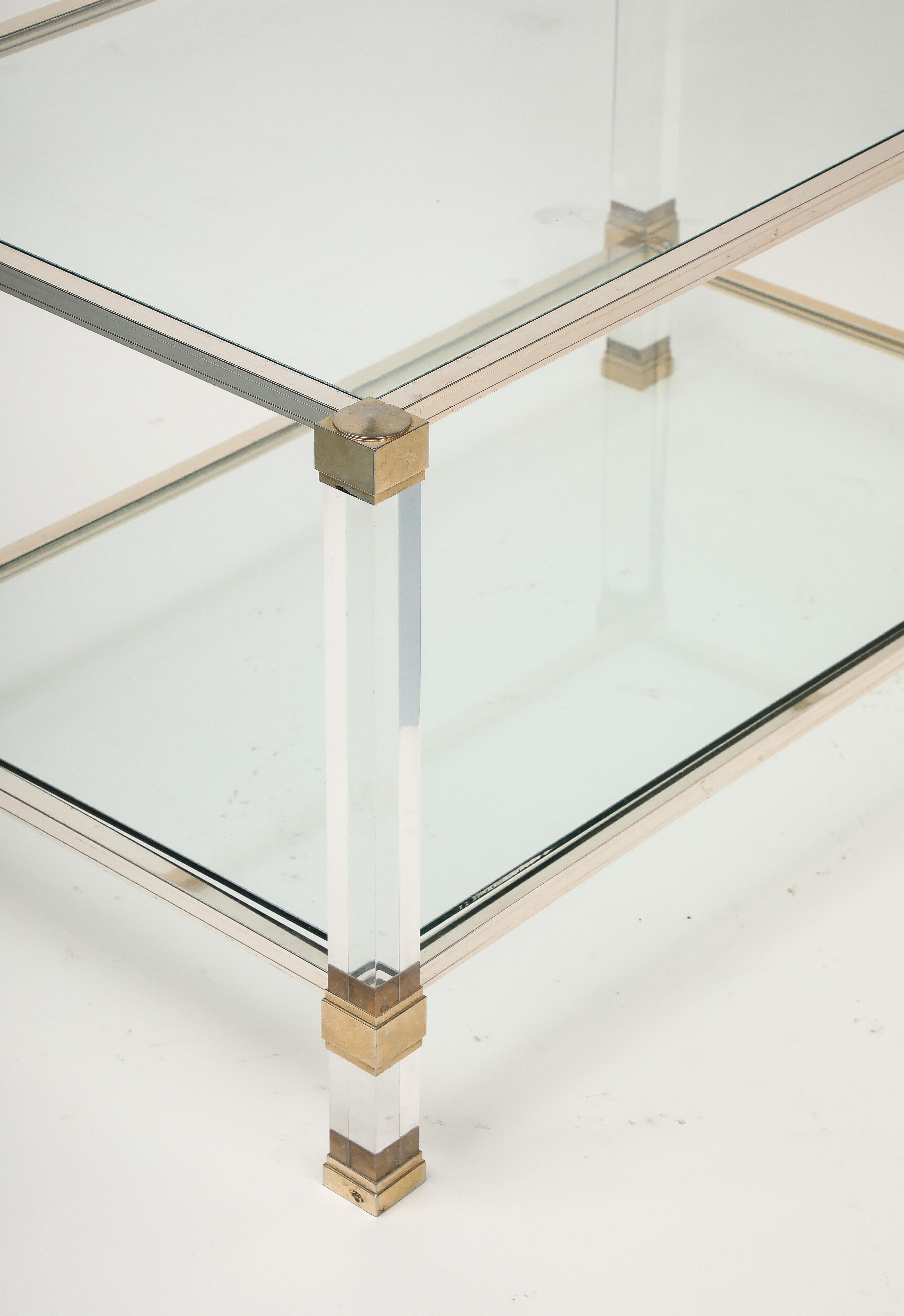 Glass Rectangular  Pierre Vandel Coffee Table