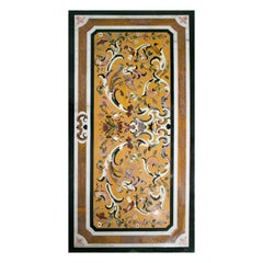 Mesa de Comedor Rectangular 10 Plazas Mármol Negro Mosaico Pietra DURA
