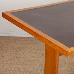 Table de salle à manger rectangulaire en pin, travail du 20e siècle