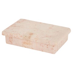 Rectangular Pink Marble Box