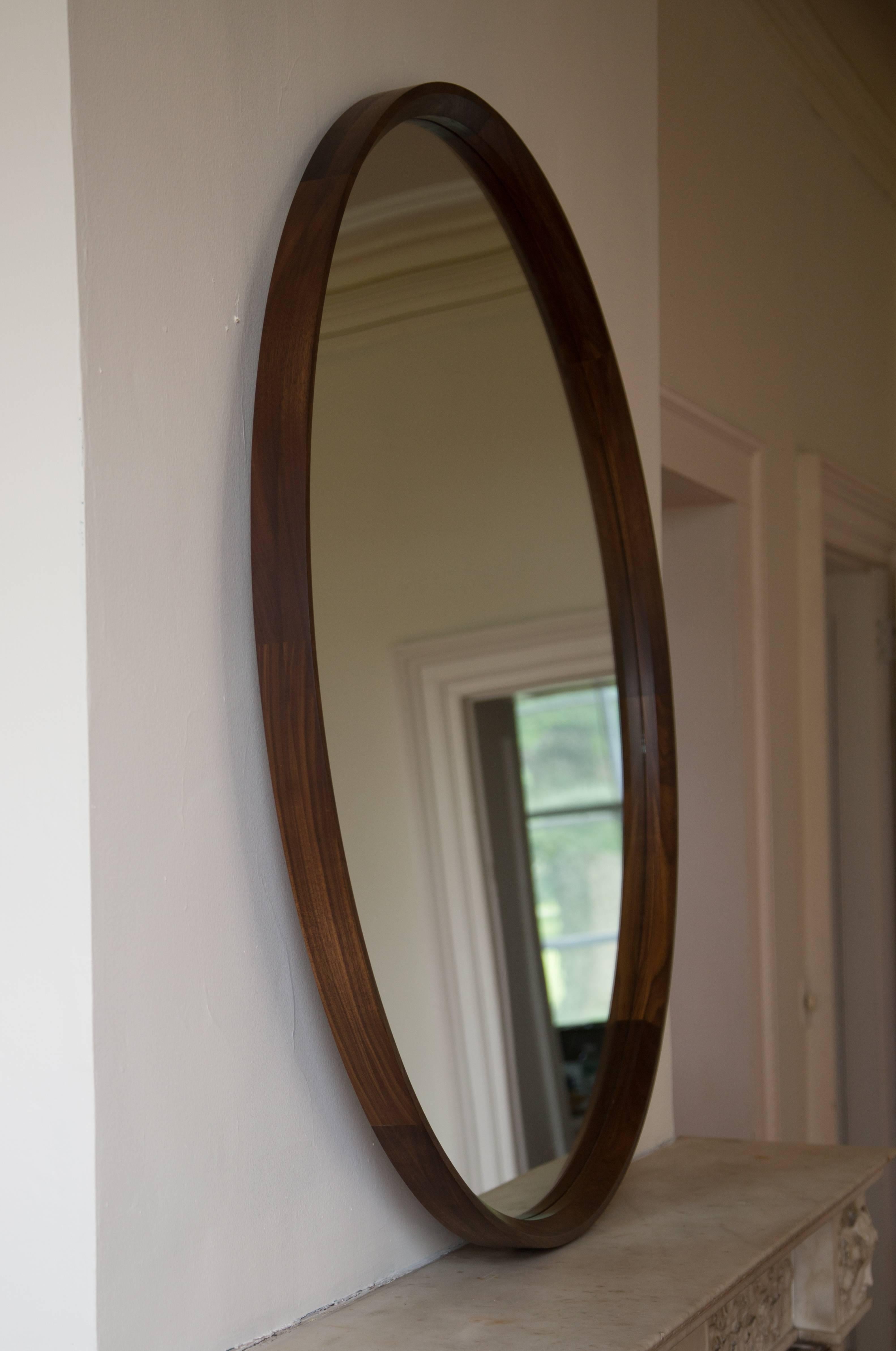 walnut floor mirror