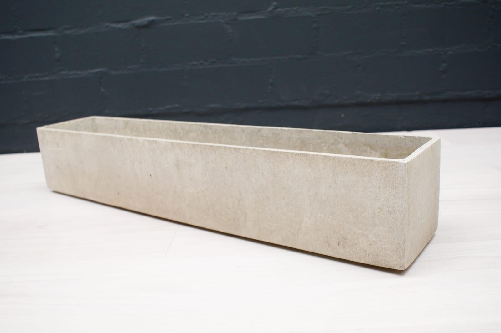 Cement Rectangular Planter by Willy Guhl for Eternit, Switzerland, 1950s For Sale