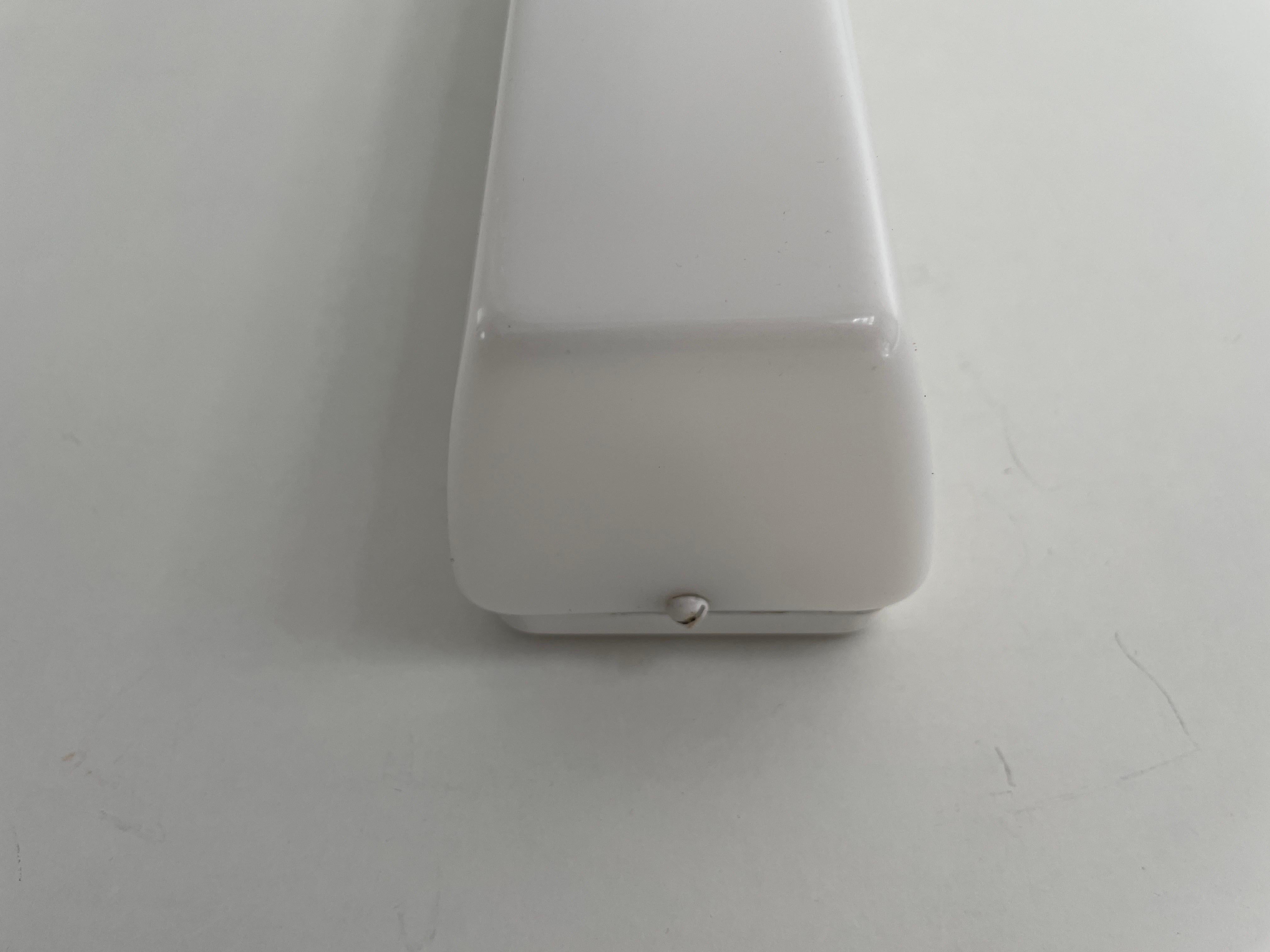 Metal Rectangular Prism Plexi Pair of Sconces with Fluorescent Tube, 1960s, Germany For Sale