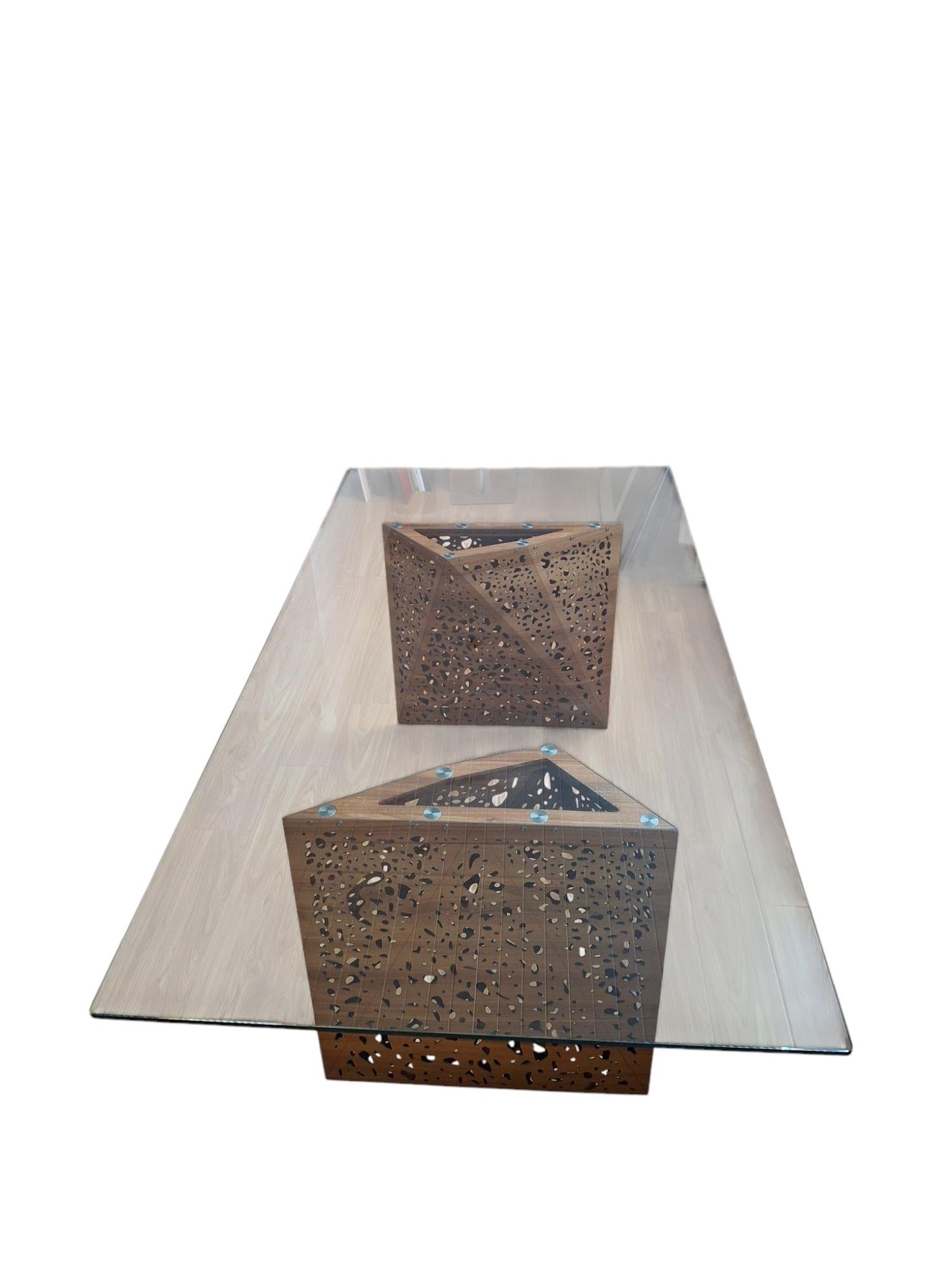 italien Table de salle à manger rectangulaire tressée de Steven Holl pour Horm en vente