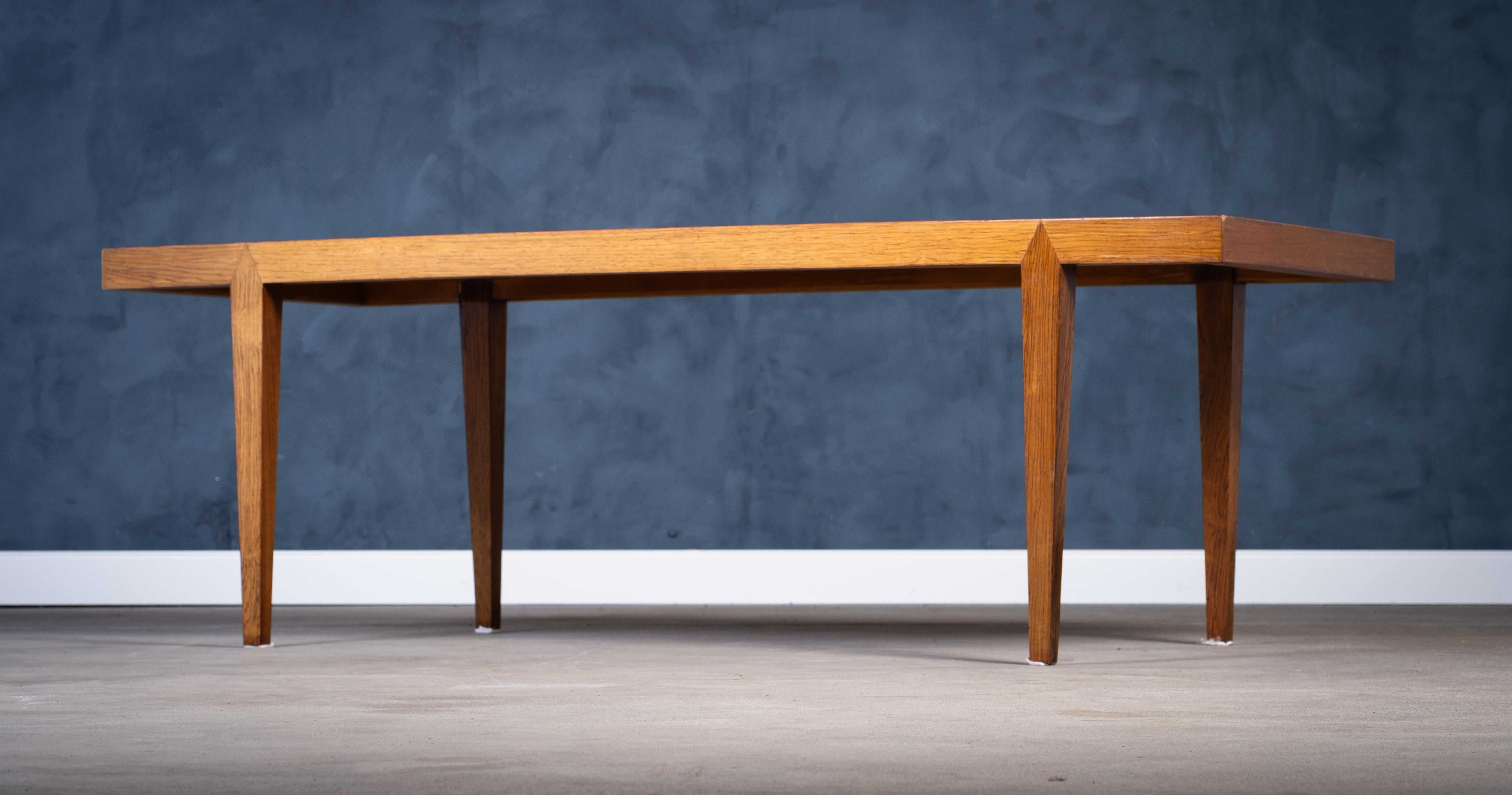 Mid-Century Modern Table basse rectangulaire en palissandre par Severin Hansen pour Haslev Møbelfabrik, 1960 en vente