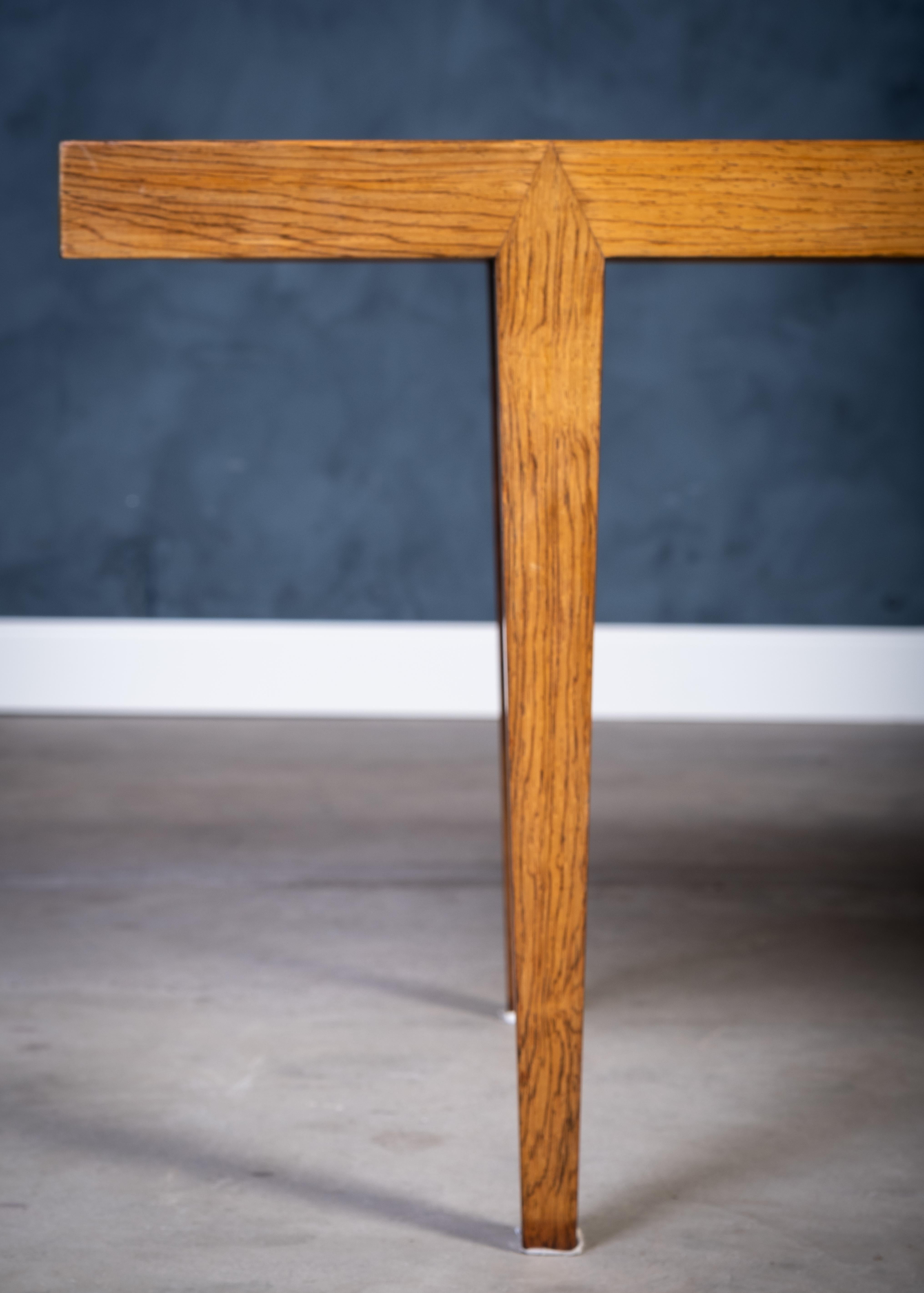 Table basse rectangulaire en palissandre par Severin Hansen pour Haslev Møbelfabrik, 1960 Bon état - En vente à Nørre Aaby, DK