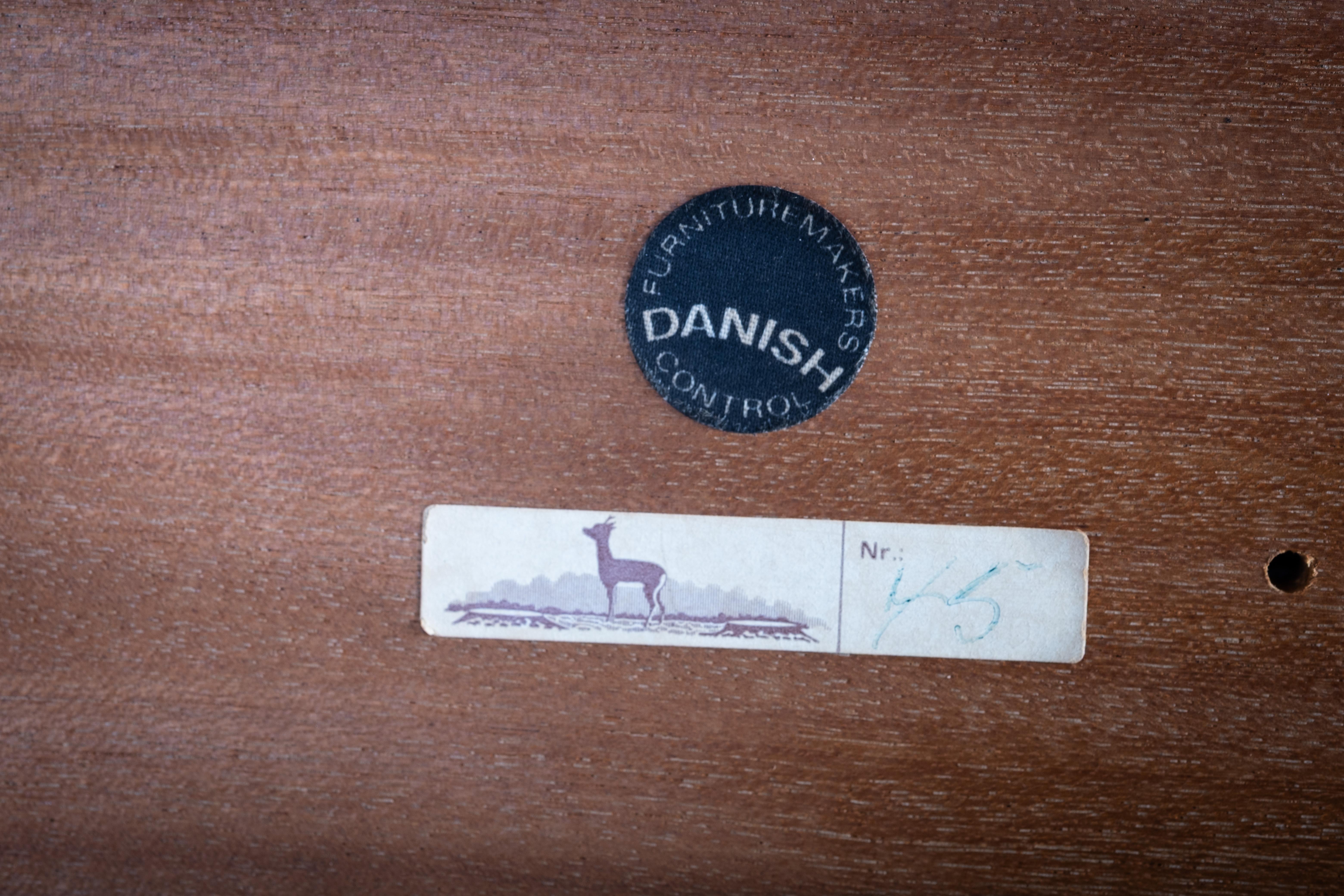 Table basse rectangulaire en palissandre par Severin Hansen pour Haslev Møbelfabrik, 1960 en vente 1