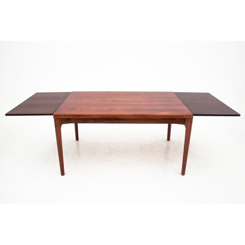 Rectangular Rosewood Extendable Dining Table in Danish Design, 1960s In Good Condition In Chorzów, PL