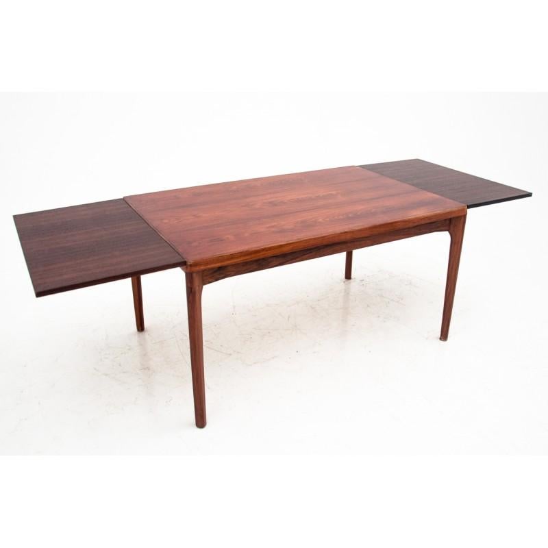 Mid-20th Century Rectangular Rosewood Extendable Dining Table in Danish Design, 1960s