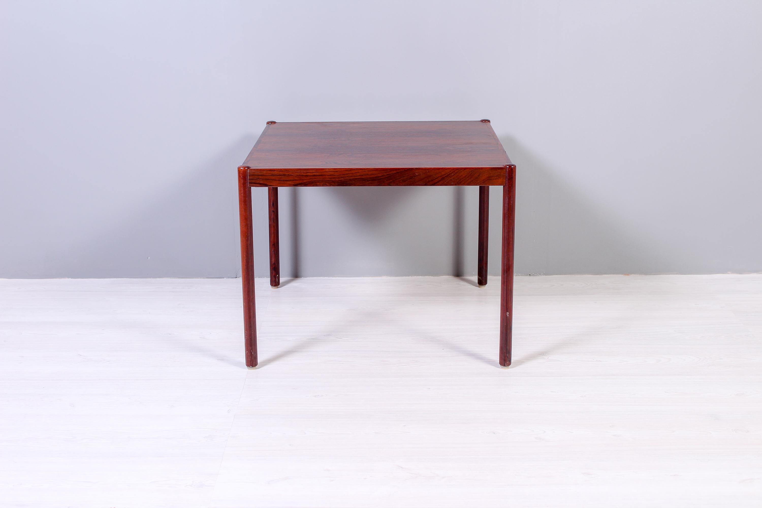 Scandinavian Modern Rectangular Scandinavian Rosewood Coffee Table, 1950s For Sale