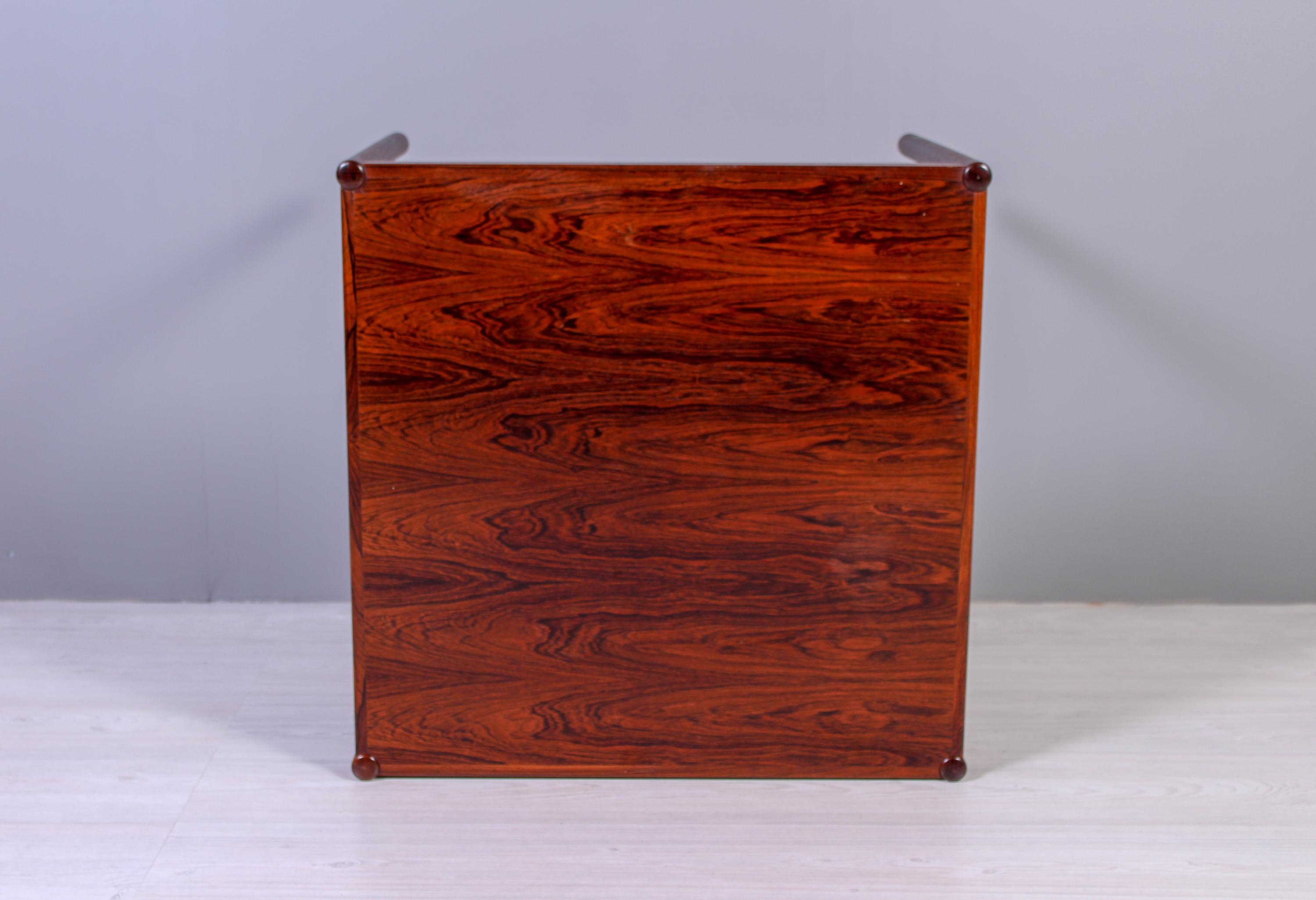 Rectangular Scandinavian Rosewood Coffee Table, 1950s For Sale 2