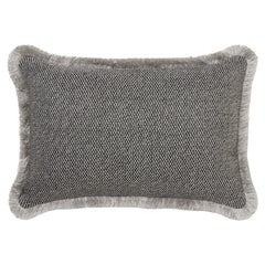 Rectangular SERENO Cushion with Silver Fringe