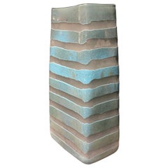 Rectangular Shape Glass Vase, Romania, Contemporary