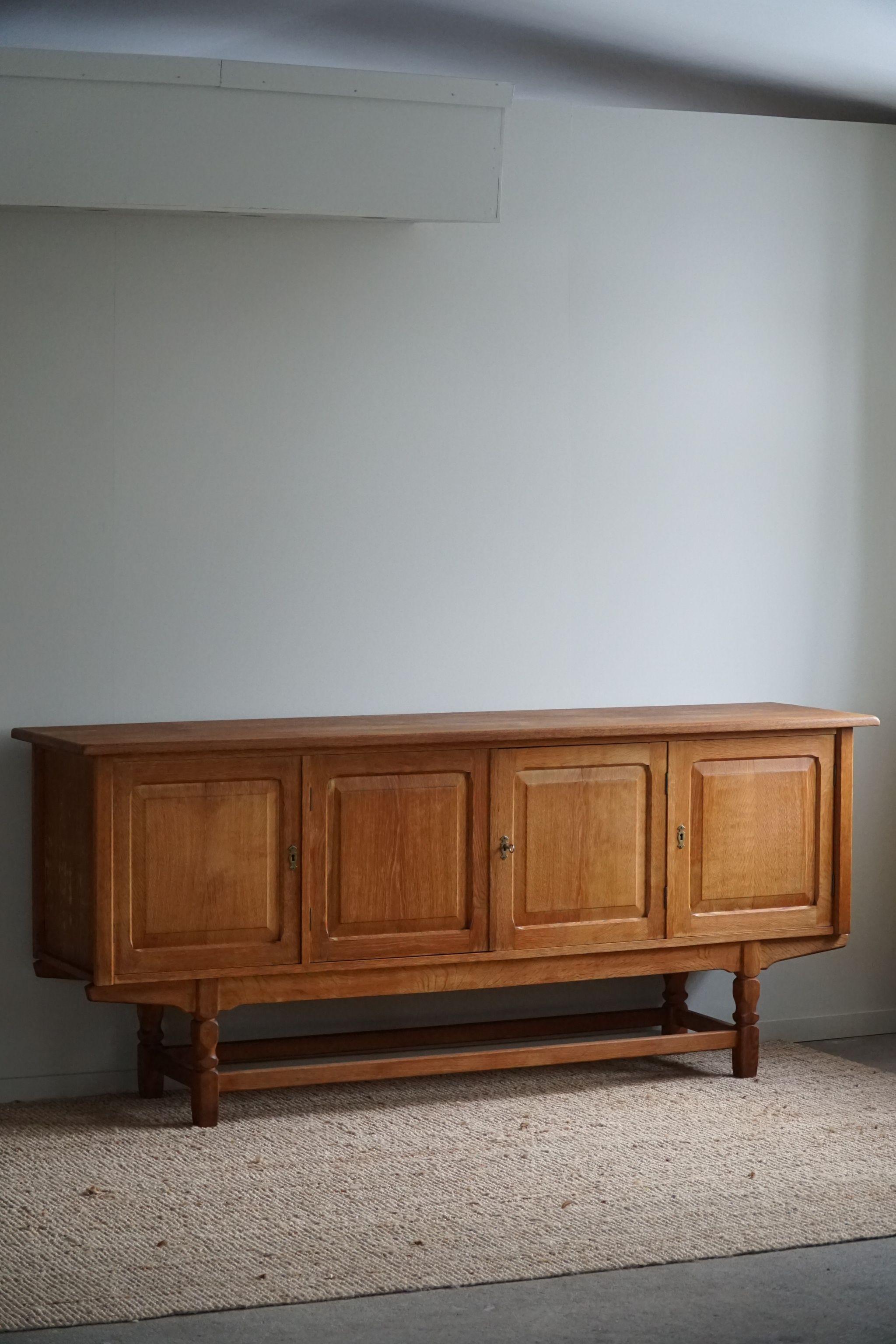 Rectangular Sideboard in Oak, Made by a Danish Cabinetmaker, Mid Century, 1960s 13