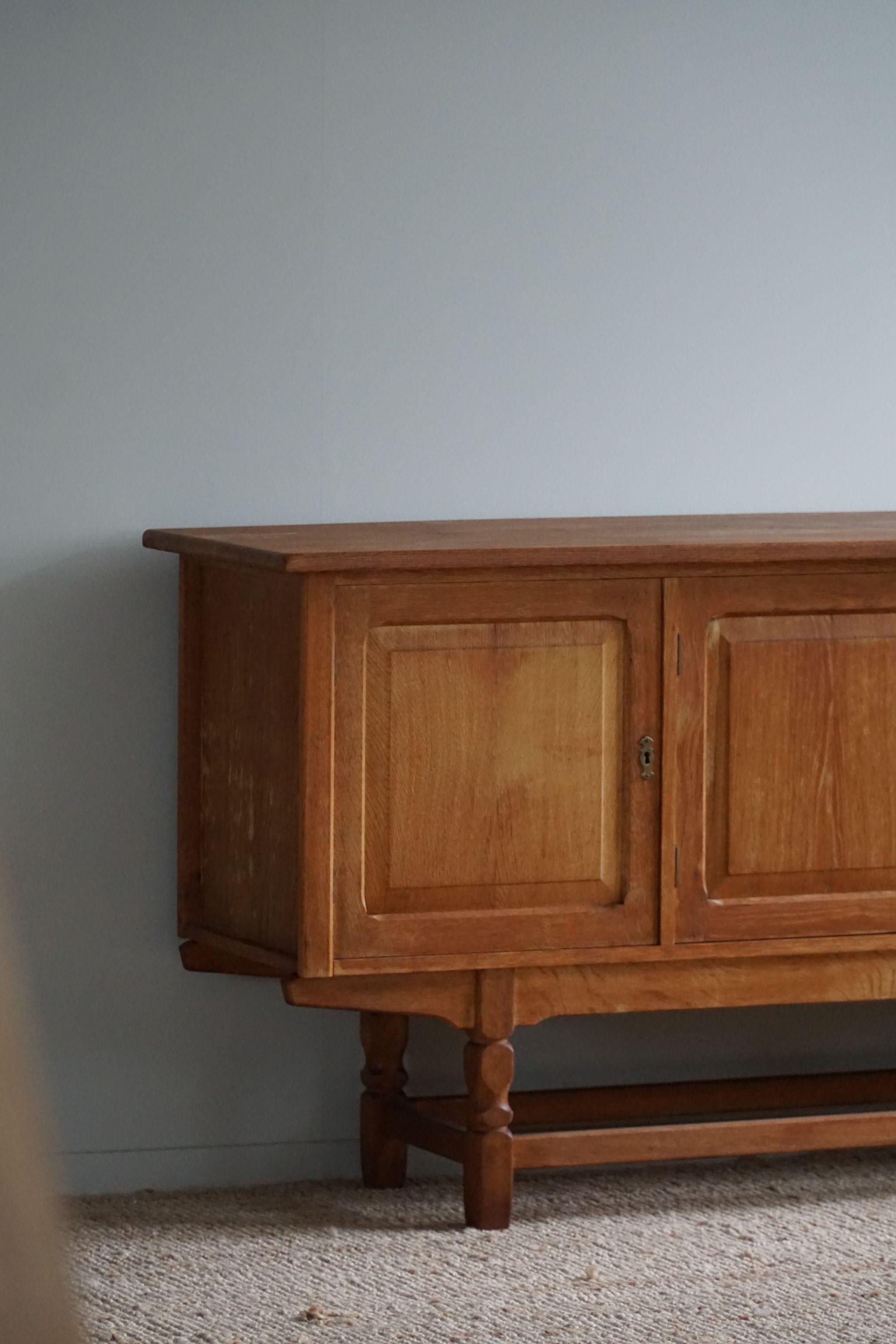 Rectangular Sideboard in Oak, Made by a Danish Cabinetmaker, Mid Century, 1960s 14