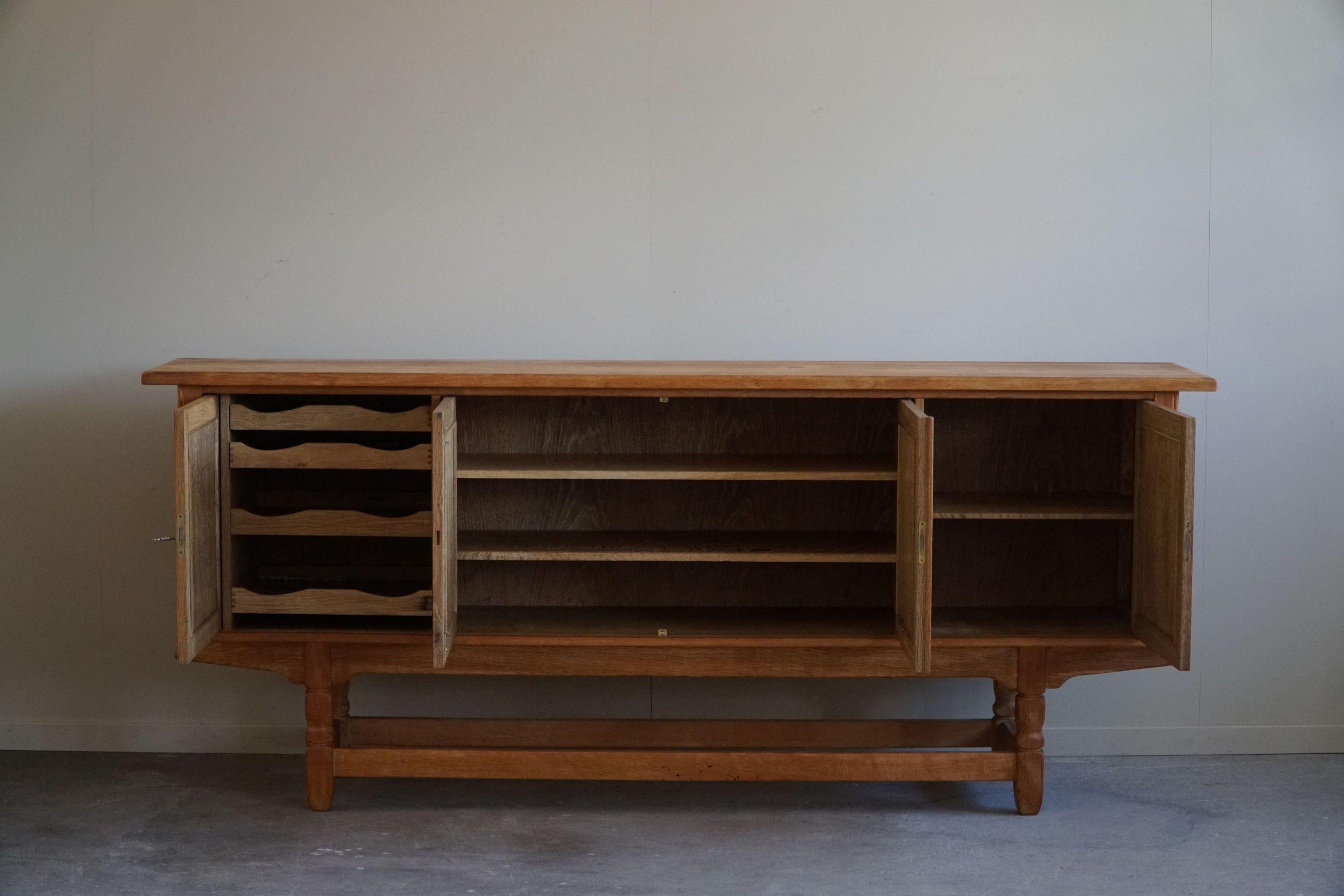 Rectangular Sideboard in Oak, Made by a Danish Cabinetmaker, Mid Century, 1960s For Sale 1
