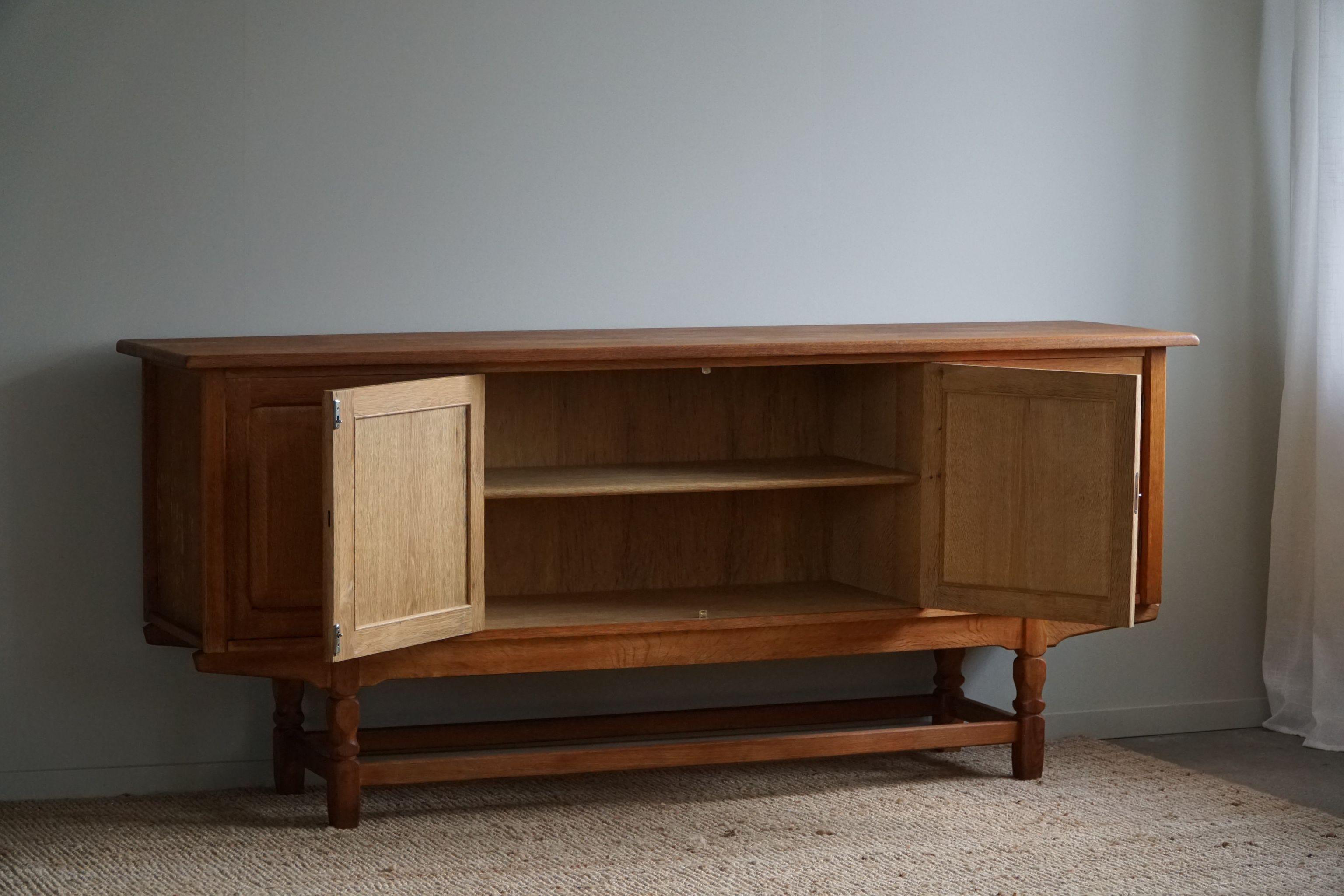 Rectangular Sideboard in Oak, Made by a Danish Cabinetmaker, Mid Century, 1960s 2