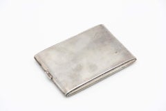 Rectangular silver cigarette case