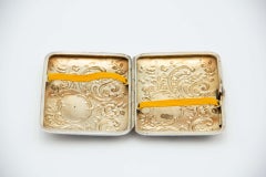 Rectangular silver cigarette case
