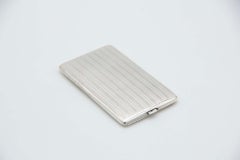 Rectangular silver cigarette case