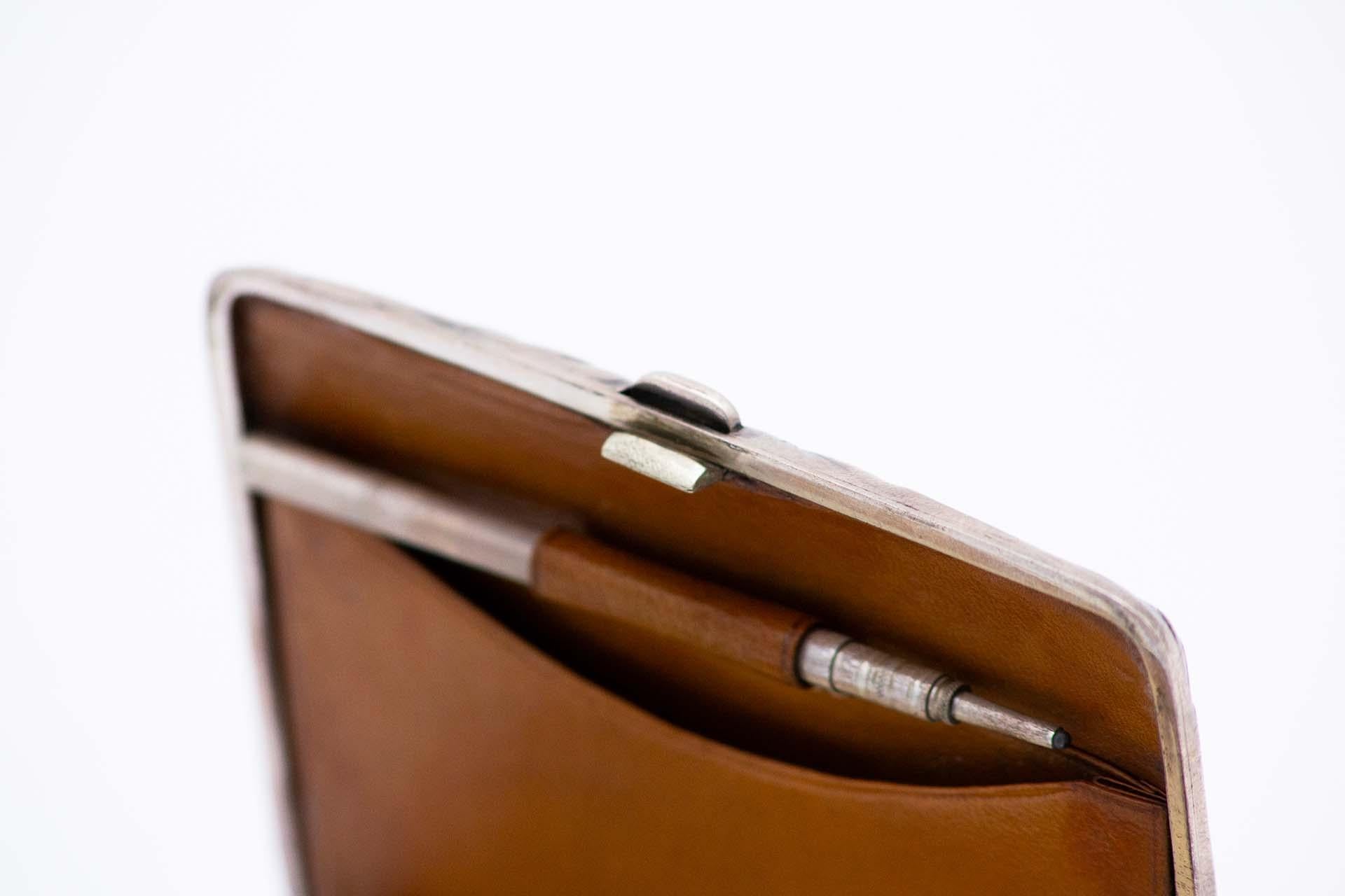 European Rectangular silver notebook/diary For Sale