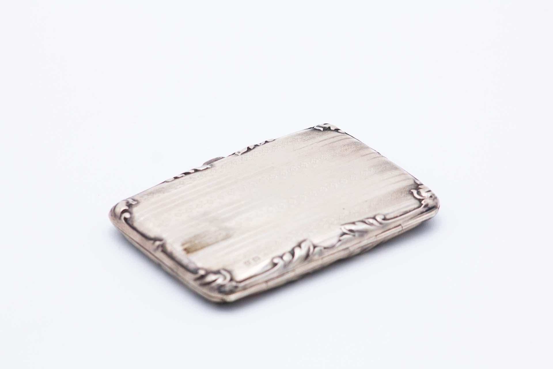 20th Century Rectangular silver notebook/diary For Sale