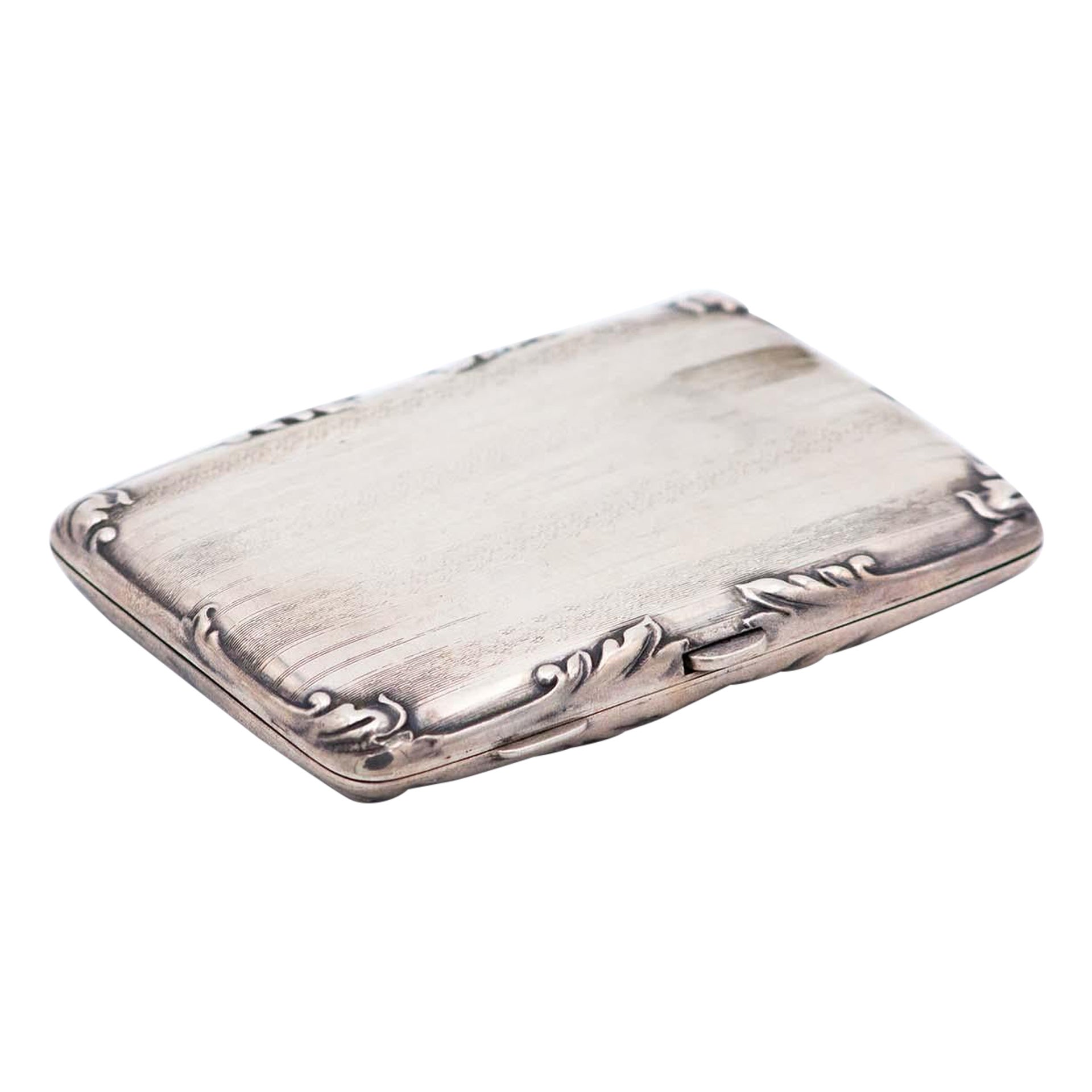 Rectangular silver notebook/diary For Sale