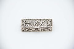 Rectangular silver snuff box