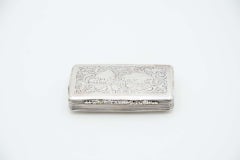 Rectangular silver snuffbox