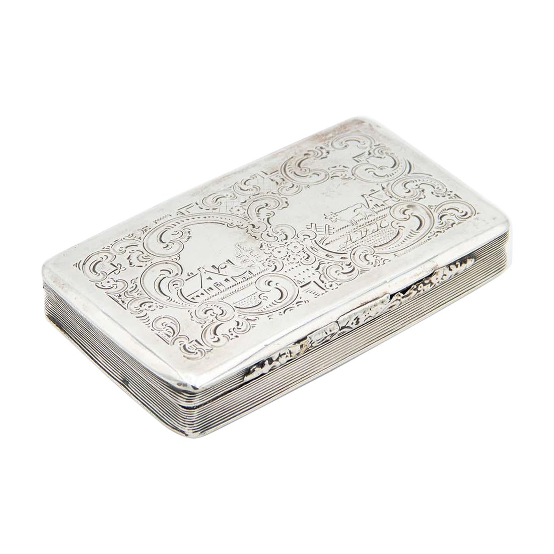 Rectangular silver snuffbox